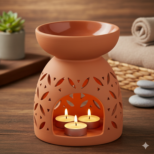 Extra Large Terracotta Wax Warmer & Oil Burner