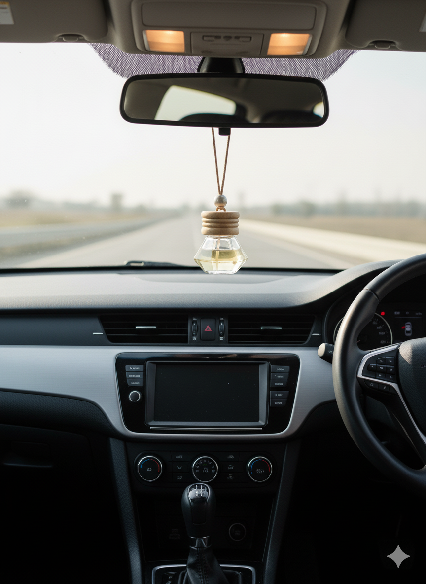 Car Air Freshener Diffuser 8ml - Soft Amber & Cotton Blossom