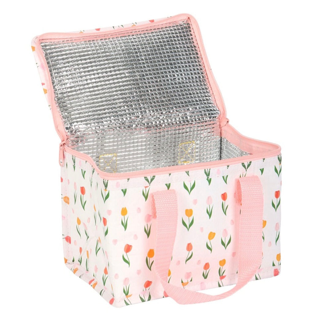 Tulip Print Recycled Plastic Lunch Bag