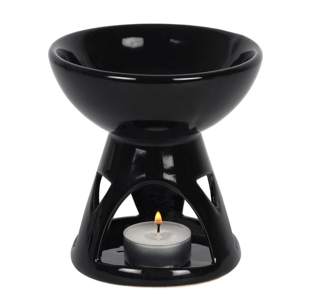 Black Deep Bowl Wax Warmer