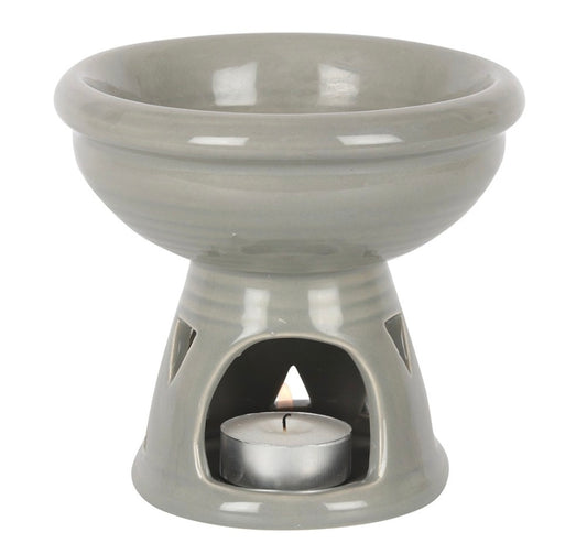 Grey Deep Bowl Wax Warmer